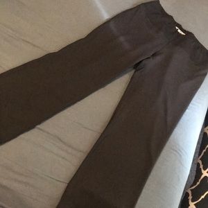 Flare leg yoga pants.